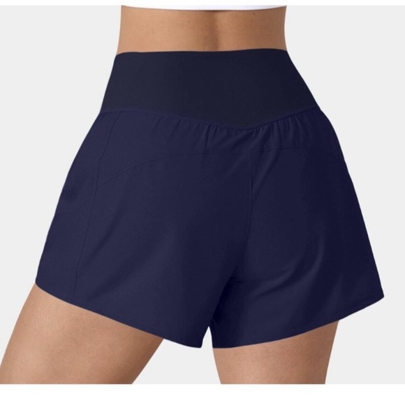 Tried on, never used Halara Navy High Waisted w Pockets - 2-in-1 Shorts  Size S - Picture 3 of 4